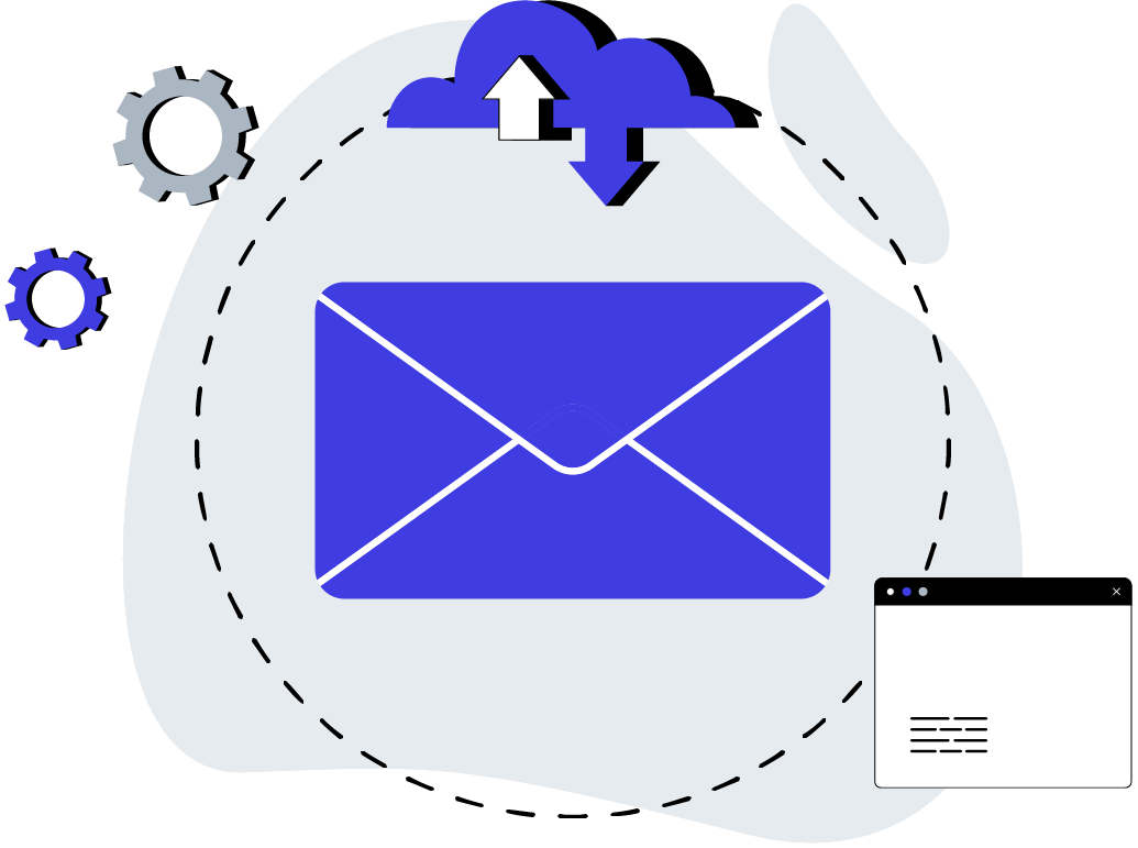 Email communication graphic